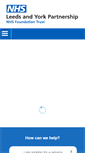 Mobile Screenshot of leedsandyorkpft.nhs.uk